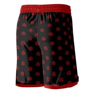 Mangekyo Sharingan Sasuke Pattern Jersey Shorts