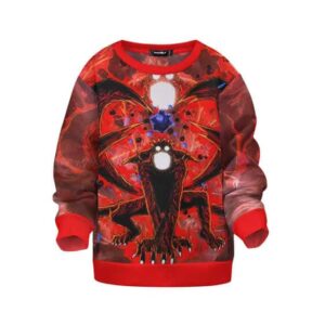 Naruto Beastlike Form Four-Tailed Kyuubi Children Sweater