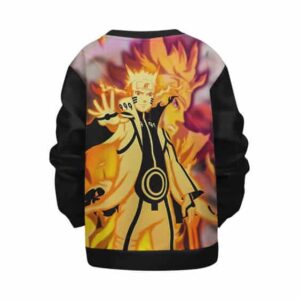 Naruto Epic Nine-Tails Chakra Mode Design Kids Sweatshirt