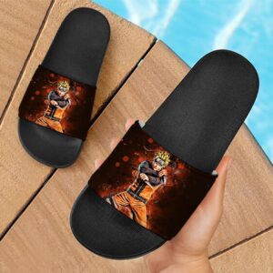 Naruto Uzumaki Nine Tails Jinchuriki Awesome Slide Footwear