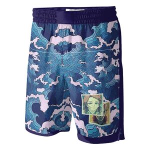 Sabito Fox Faced Japanese Art Design Jersey Shorts