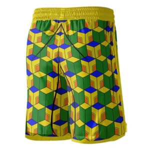 Sabito Haori Geometric Pattern Basketball Shorts