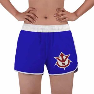 Saiyan Royal Crest Vegeta Logo Dragon Ball Women's Beach Shorts