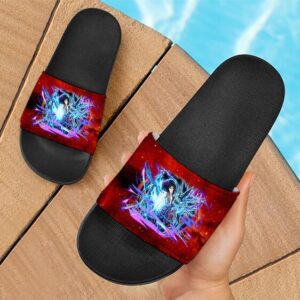 Sasuke Kirin Lightning Release Technique Cool Slide Slippers