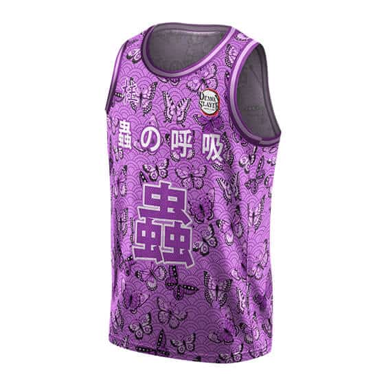 Shinobu Kocho Butterfly Purple Basketball Uniform