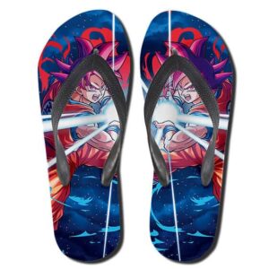 Son Goku Super Saiyan God Red Kamehameha Flip Flop Sandals