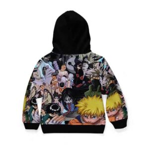 Stunning Anime Naruto Characters Kids Hoodie Jacket
