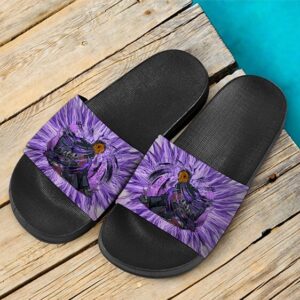 Tobi Masked Man Akatsuki Swirly Purple Art Slide Sandals