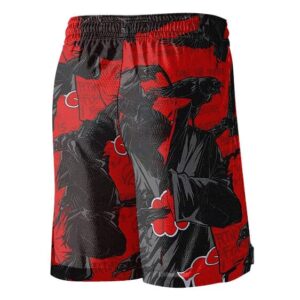 Uchiha Itachi Colored Illustration Jersey Shorts