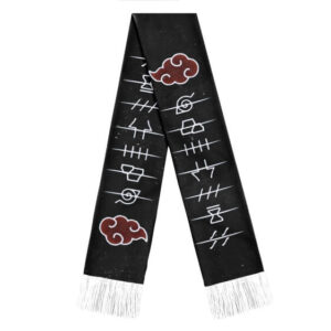 Cool Akatsuki Village Defection Symbols Black Wool Scarf