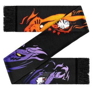 Naruto Uzumaki & Sasuke Uchiha Kurama Mode Susanoo Wool Scarf